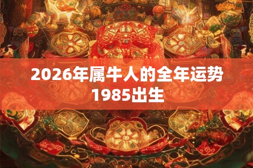2026年属牛人的全年运势1985出生