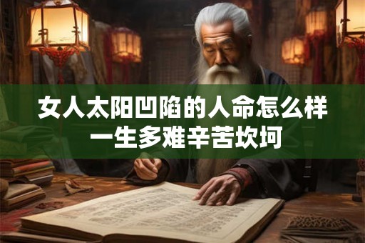 女人太阳凹陷的人命怎么样 一生多难辛苦坎坷