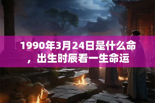 1990年3月24日是什么命，出生时辰看一生命运