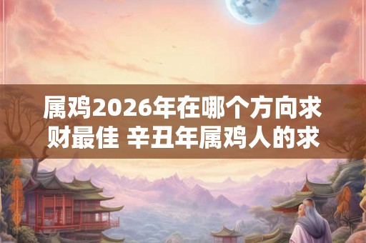 属鸡2026年在哪个方向求财最佳 辛丑年属鸡人的求财方位