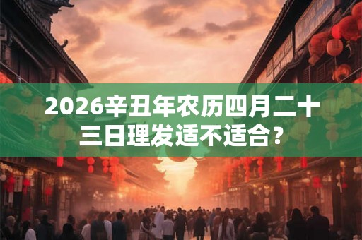2026辛丑年农历四月二十三日理发适不适合？