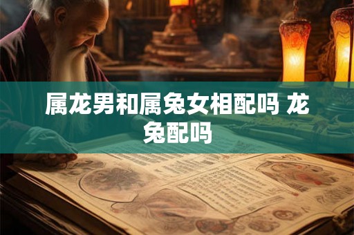 属龙男和属兔女相配吗 龙兔配吗