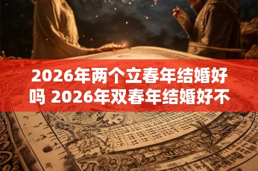 2026年两个立春年结婚好吗 2026年双春年结婚好不好