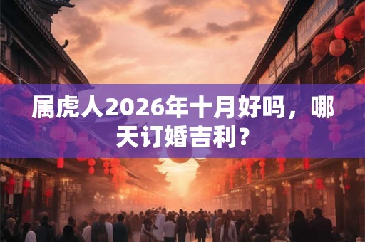 属虎人2026年十月好吗，哪天订婚吉利？