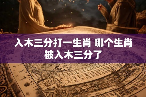 入木三分打一生肖 哪个生肖被入木三分了