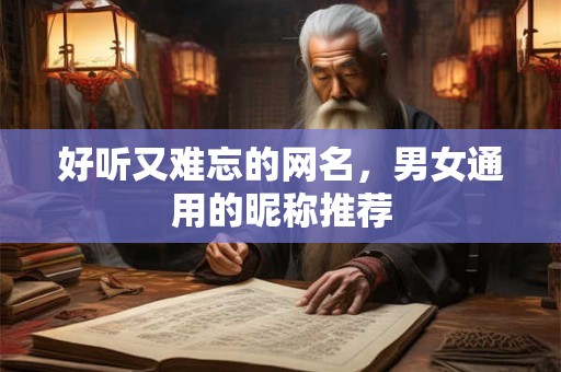 好听又难忘的网名，男女通用的昵称推荐