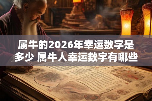 属牛的2026年幸运数字是多少 属牛人幸运数字有哪些
