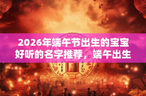 2026年端午节出生的宝宝好听的名字推荐,端午出生的孩子命硬? 2026年端午节出生的宝宝好听的名字推荐,端午出生的孩子命硬?