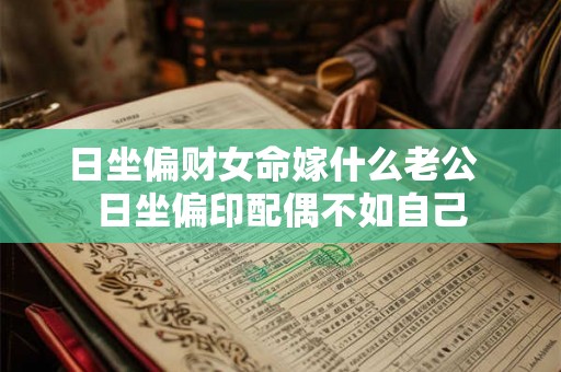 日坐偏财女命嫁什么老公  日坐偏印配偶不如自己