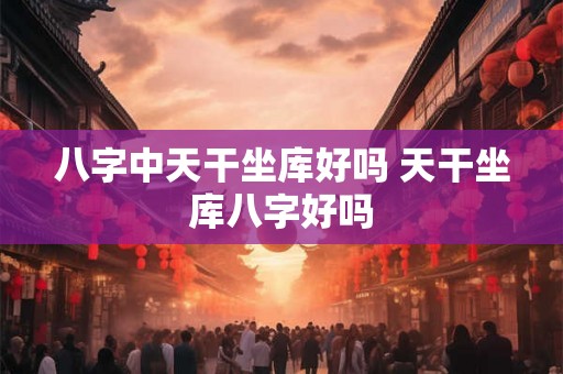 八字中天干坐库好吗 天干坐库八字好吗 八字中天干坐库好吗 天干坐库八字好吗