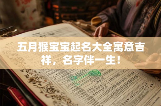 五月猴宝宝起名大全寓意吉祥,名字伴一生! 五月猴宝宝起名大全寓意吉祥,名字伴一生!