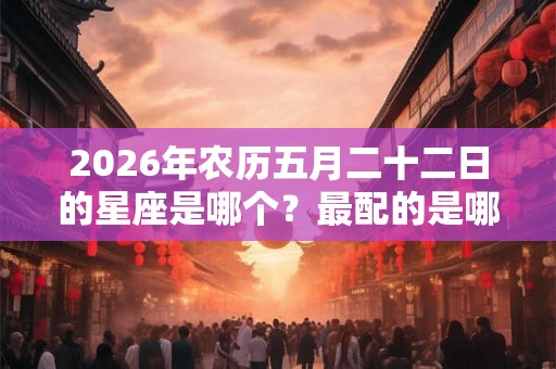 2026年农历五月二十二日的星座是哪个？最配的是哪个星座？