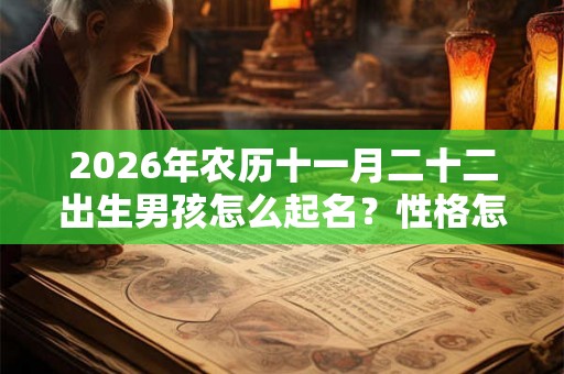2026年农历十一月二十二出生男孩怎么起名？性格怎么样？