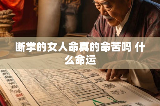 断掌的女人命真的命苦吗 什么命运
