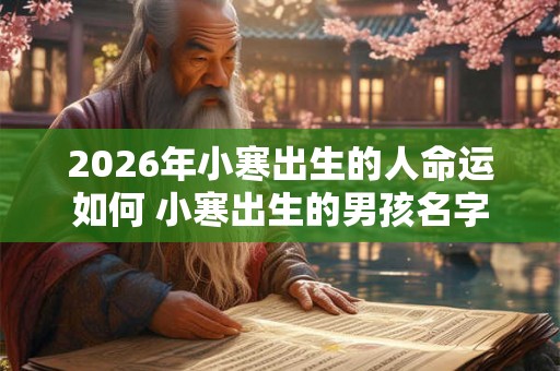 2026年小寒出生的人命运如何 小寒出生的男孩名字