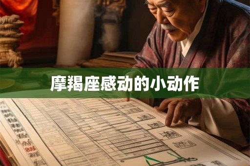 摩羯座感动的小动作