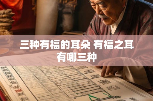 三种有福的耳朵 有福之耳有哪三种