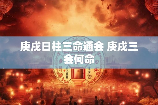 庚戌日柱三命通会 庚戌三会何命 庚戌日柱三命通会 庚戌三会何命