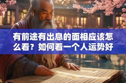 有前途有出息的面相应该怎么看？如何看一个人运势好坏？
