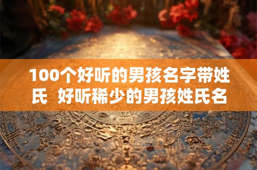 100个好听的男孩名字带姓氏  好听稀少的男孩姓氏名字