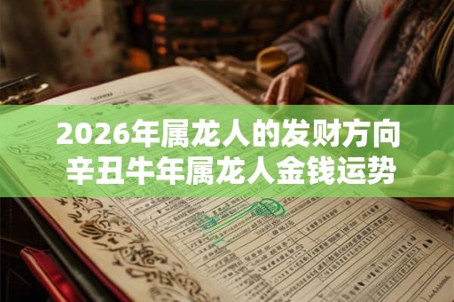 2026年属龙人的发财方向 辛丑牛年属龙人金钱运势