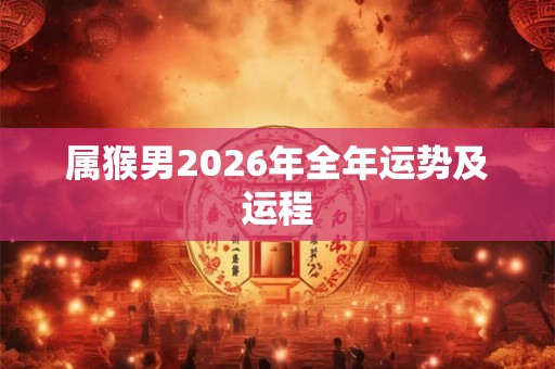 属猴男2026年全年运势及运程 属猴男2026年全年运势及运程