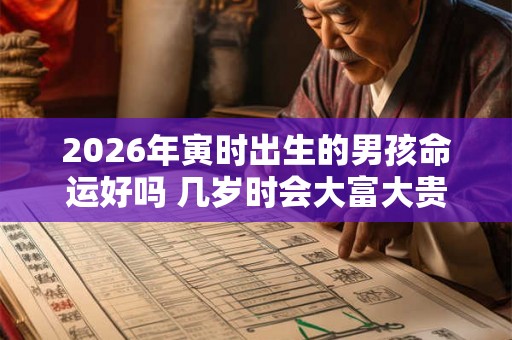 2026年寅时出生的男孩命运好吗 几岁时会大富大贵