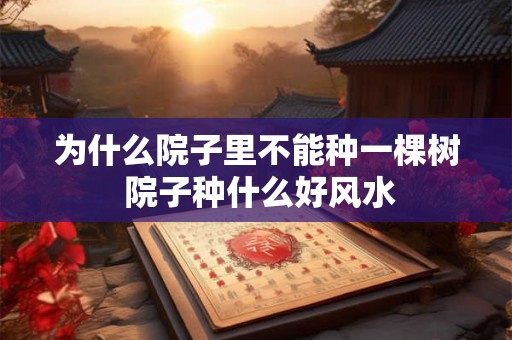 为什么院子里不能种一棵树 院子种什么好风水