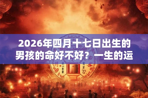 2026年四月十七日出生的男孩的命好不好?一生的运势如何? 2026年四月十七日出生的男孩的命好不好?一生的运势如何?