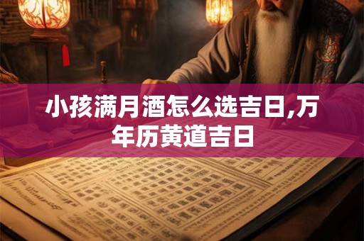 小孩满月酒怎么选吉日,万年历黄道吉日