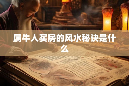 属牛人买房的风水秘诀是什么 属牛人买房的风水秘诀是什么