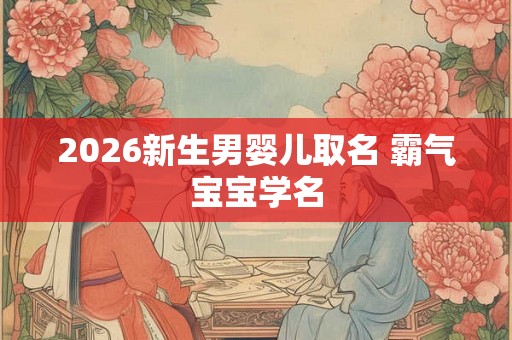 2026新生男婴儿取名 霸气宝宝学名
