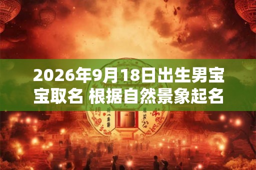 2026年9月18日出生男宝宝取名 根据自然景象起名
