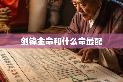 剑锋金命和什么命最配
