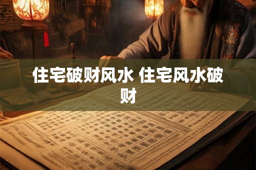 住宅破财风水 住宅风水破财