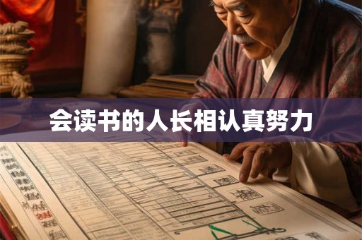 会读书的人长相认真努力