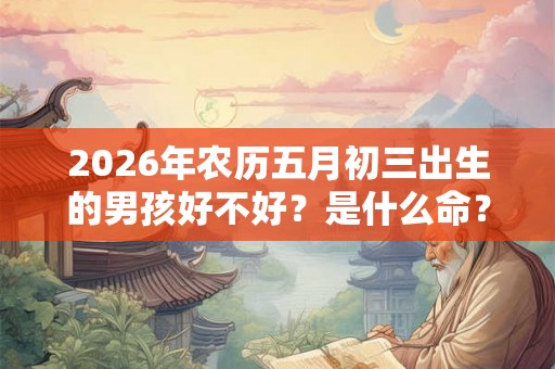 2026年农历五月初三出生的男孩好不好？是什么命？