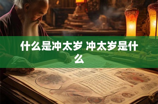 什么是冲太岁 冲太岁是什么