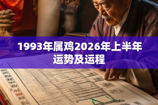 1993年属鸡2026年上半年运势及运程