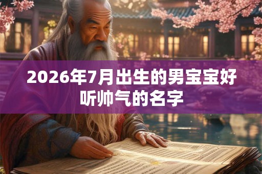 2026年7月出生的男宝宝好听帅气的名字
