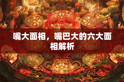 嘴大面相，嘴巴大的六大面相解析