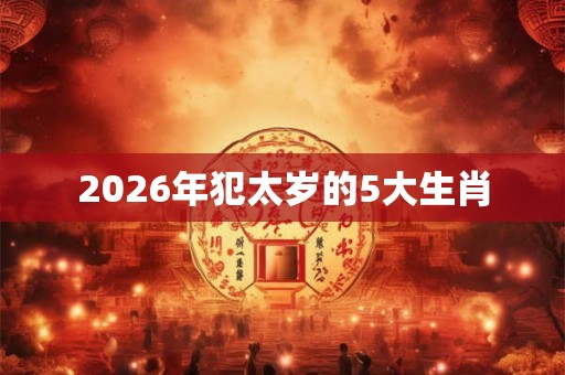 2026年犯太岁的5大生肖 2026年犯太岁的5大生肖