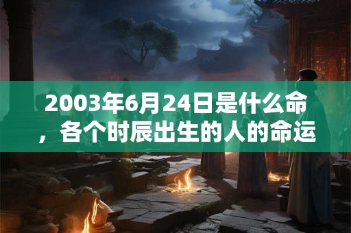 2003年6月24日是什么命，各个时辰出生的人的命运