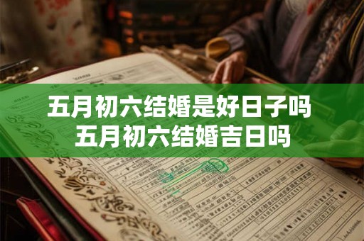 五月初六结婚是好日子吗 五月初六结婚吉日吗