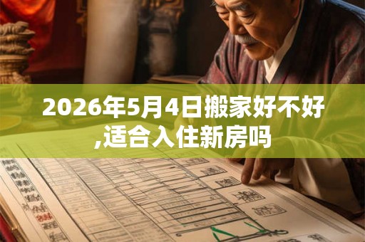 2026年5月4日搬家好不好,适合入住新房吗