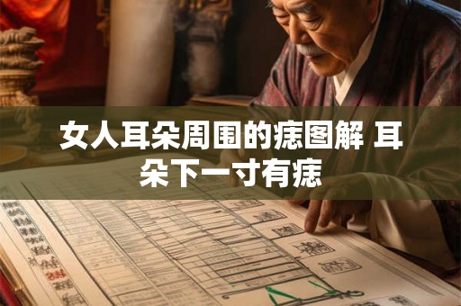 女人耳朵周围的痣图解 耳朵下一寸有痣