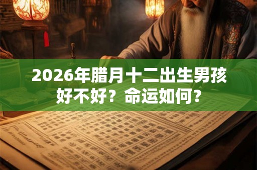 2026年腊月十二出生男孩好不好？命运如何？