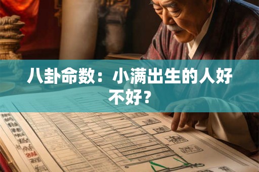八卦命数:小满出生的人好不好? 八卦命数:小满出生的人好不好?