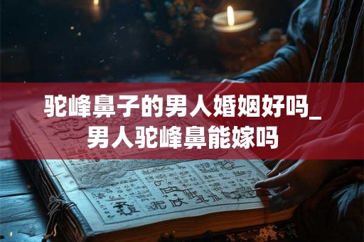 驼峰鼻子的男人婚姻好吗_男人驼峰鼻能嫁吗