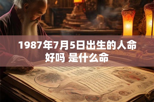1987年7月5日出生的人命好吗 是什么命 1987年7月5日出生的人命好吗 是什么命